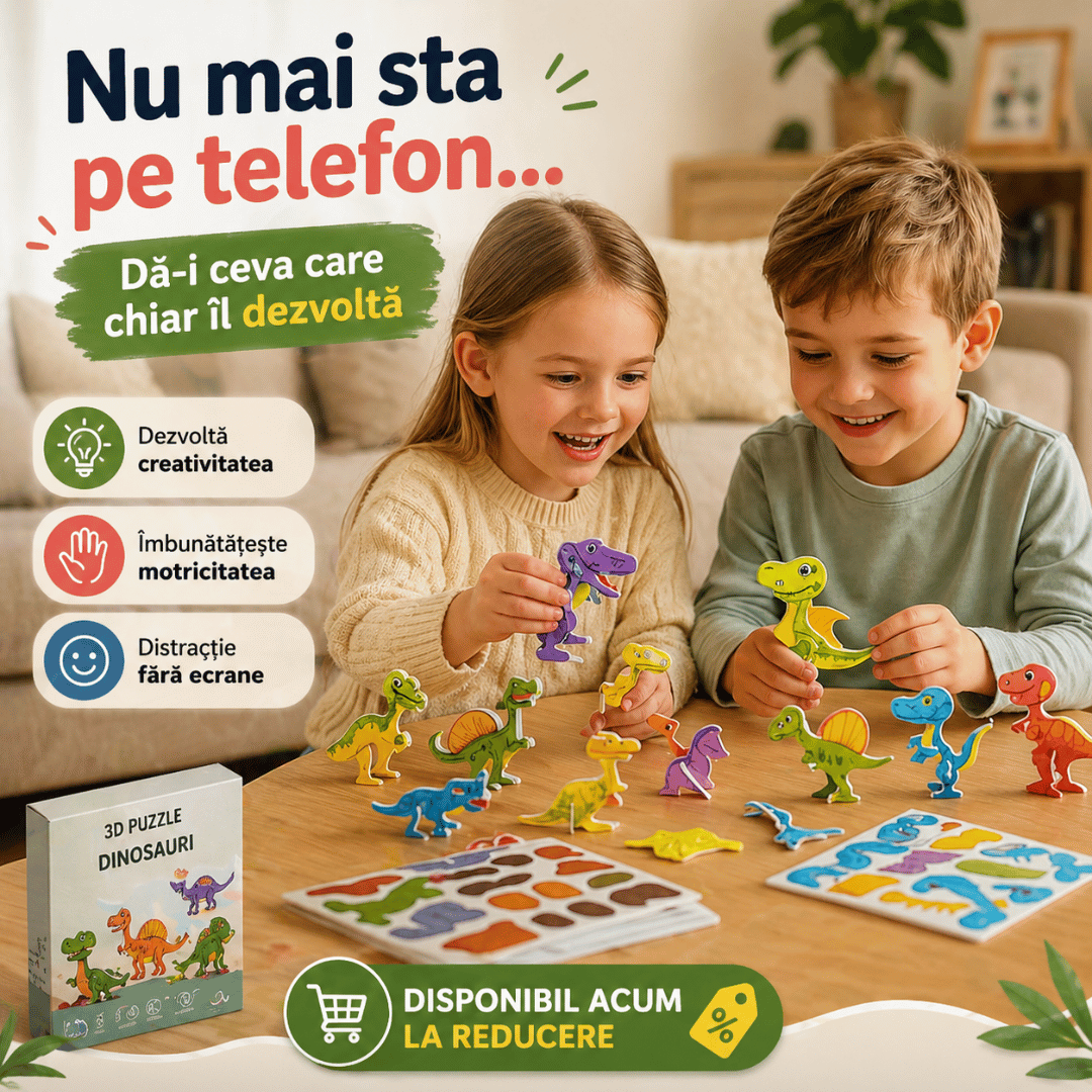 Set 25 Puzzle 3D Educativ pentru Copii
