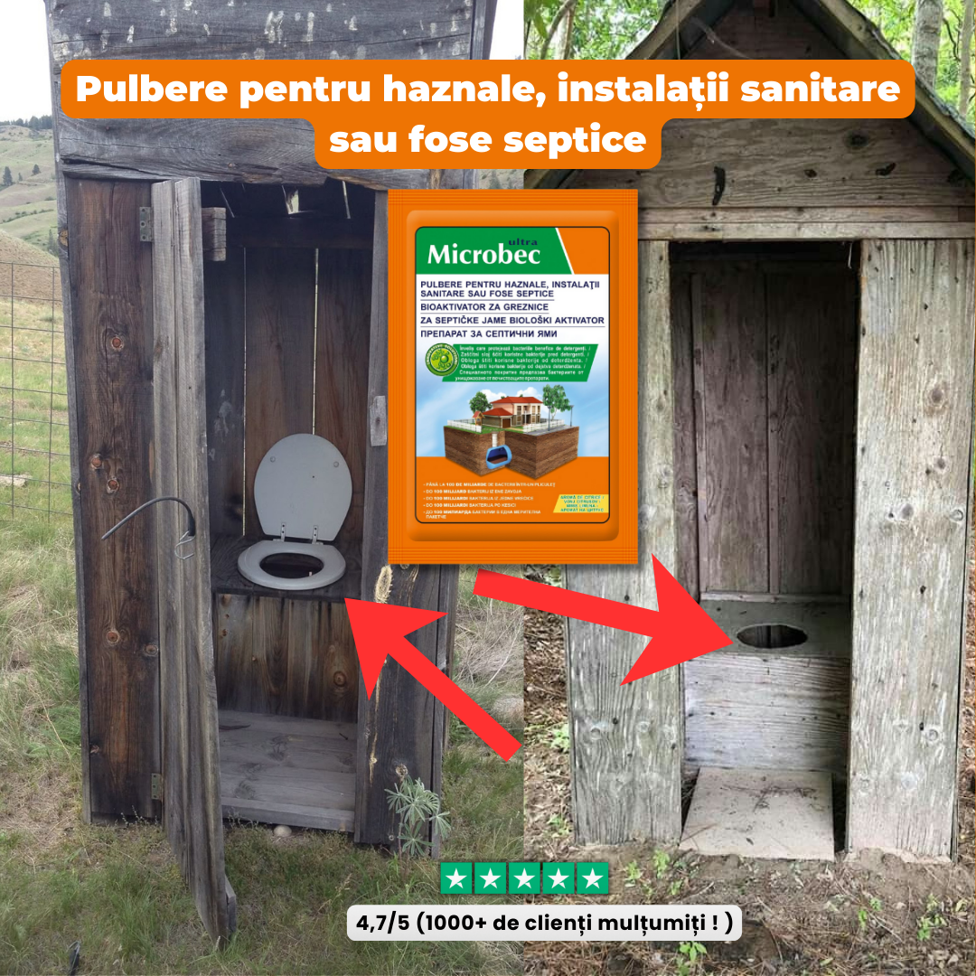 Bioactivator organic pentru fose, latrine și haznale