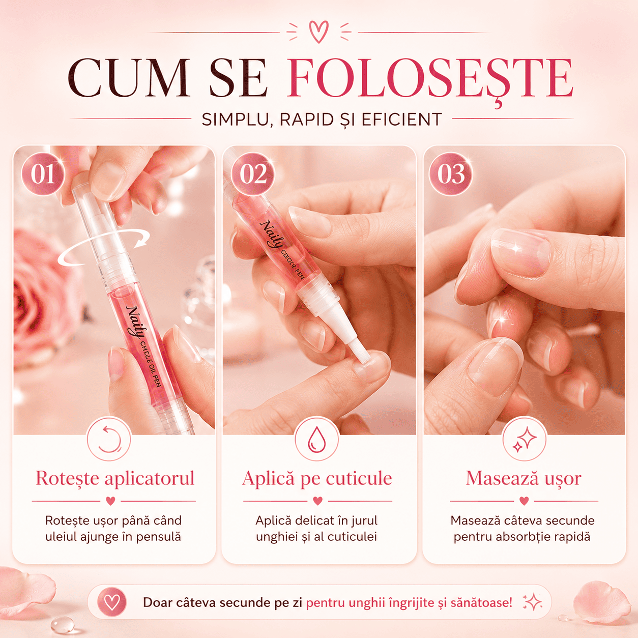 Stilou Hidratant pentru Cuticule și Unghii