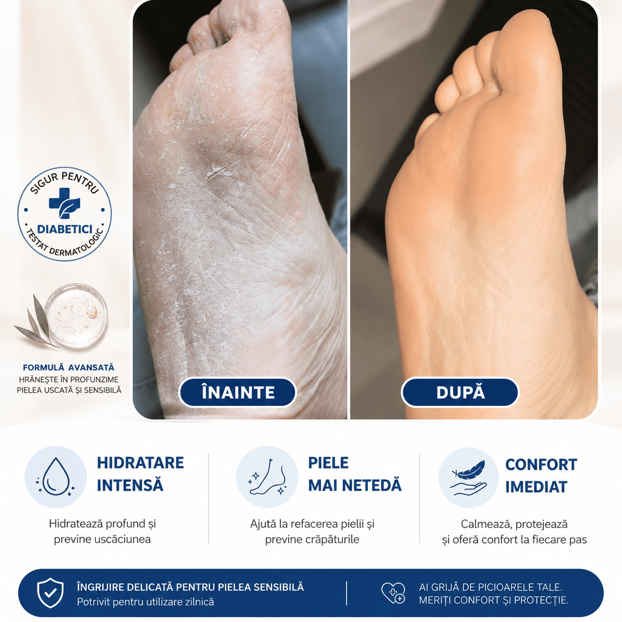 Cremă Reparatoare pentru Călcâie Crăpate