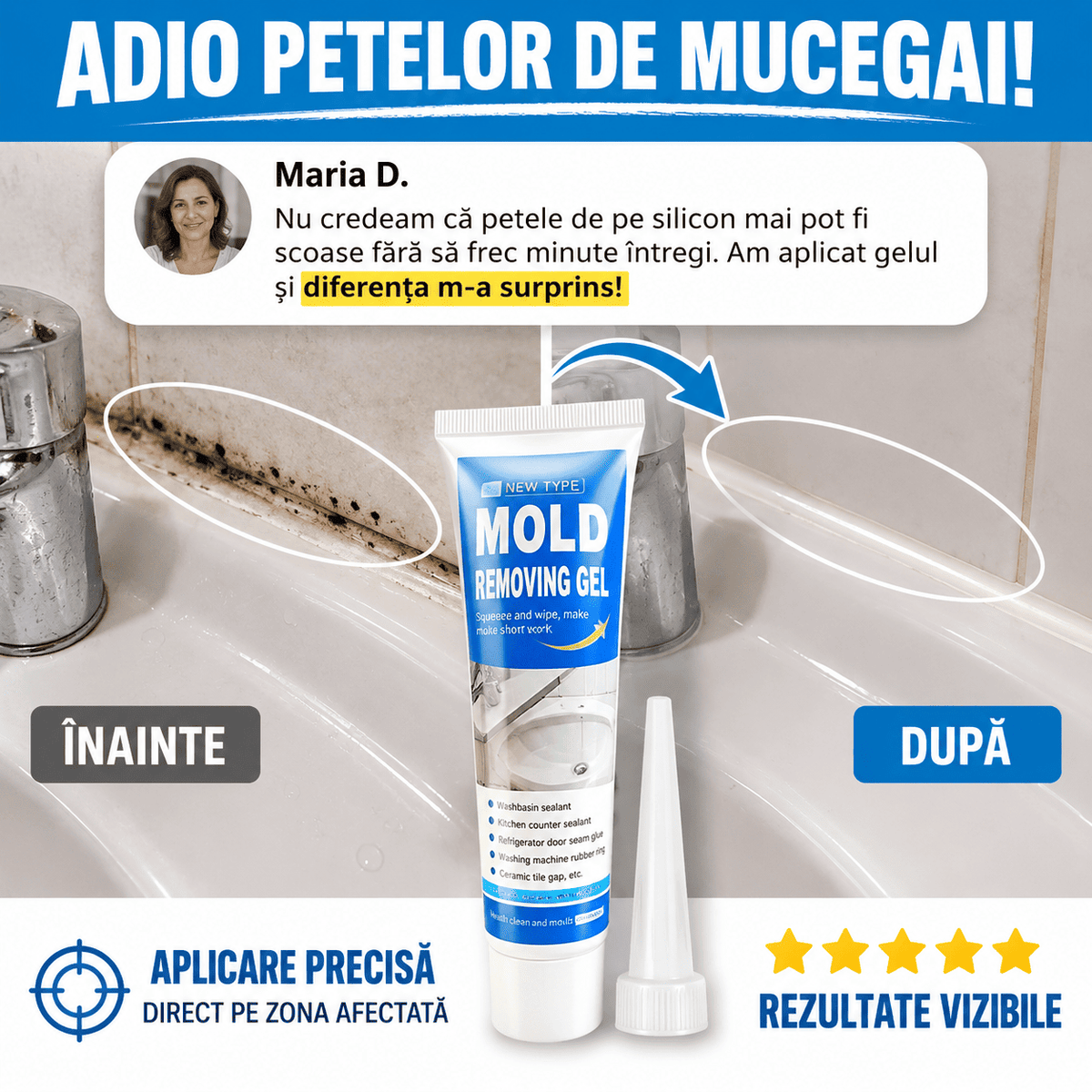 Gel pentru Îndepărtarea Mucegaiului