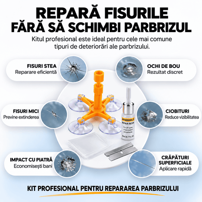 Kit Profesional pentru Repararea Parbrizului