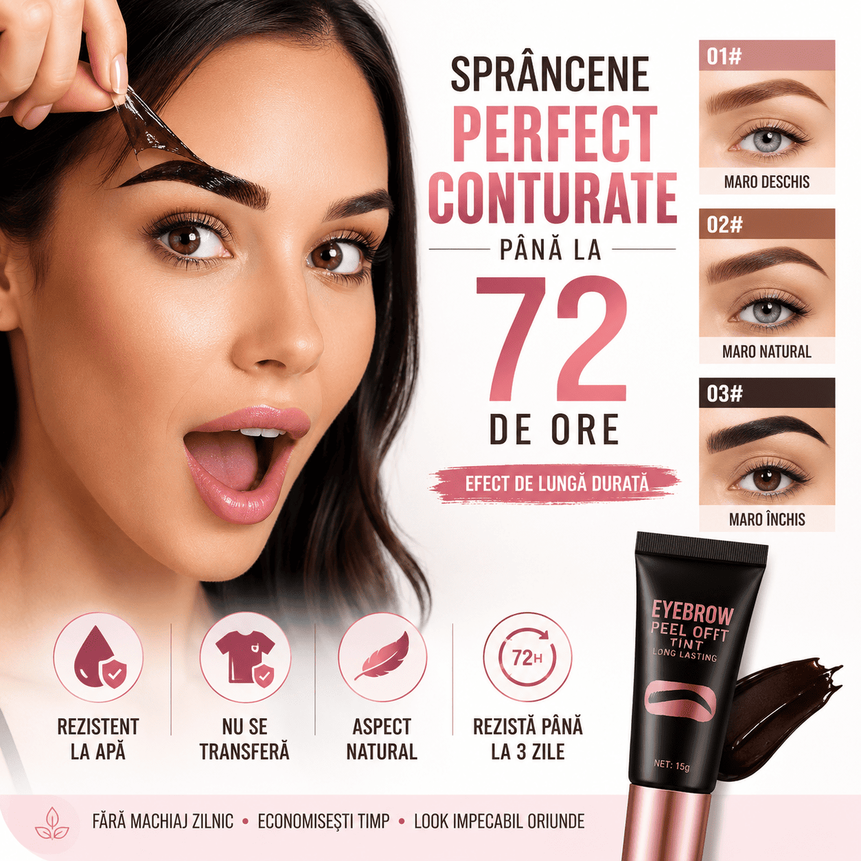 Gel pentru Conturarea Sprâncenelor cu Efect de Lungă Durată