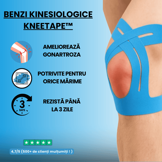 Benzi kinesiologice pentru genunchi - KneeTape™