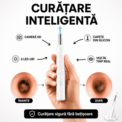 Dispozitiv pentru Curățarea Urechilor cu Cameră HD