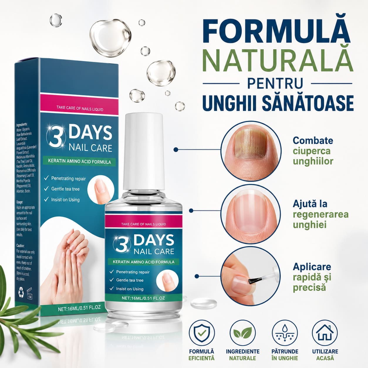 Gel pentru Îngrijirea Unghiilor Deteriorate