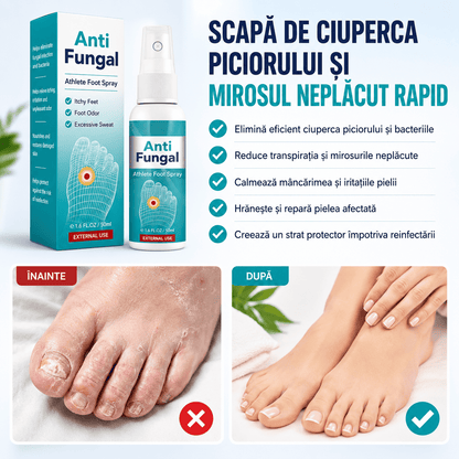 Spray pentru Mâncărimea, Mirosul și Disconfortul Picioarelor