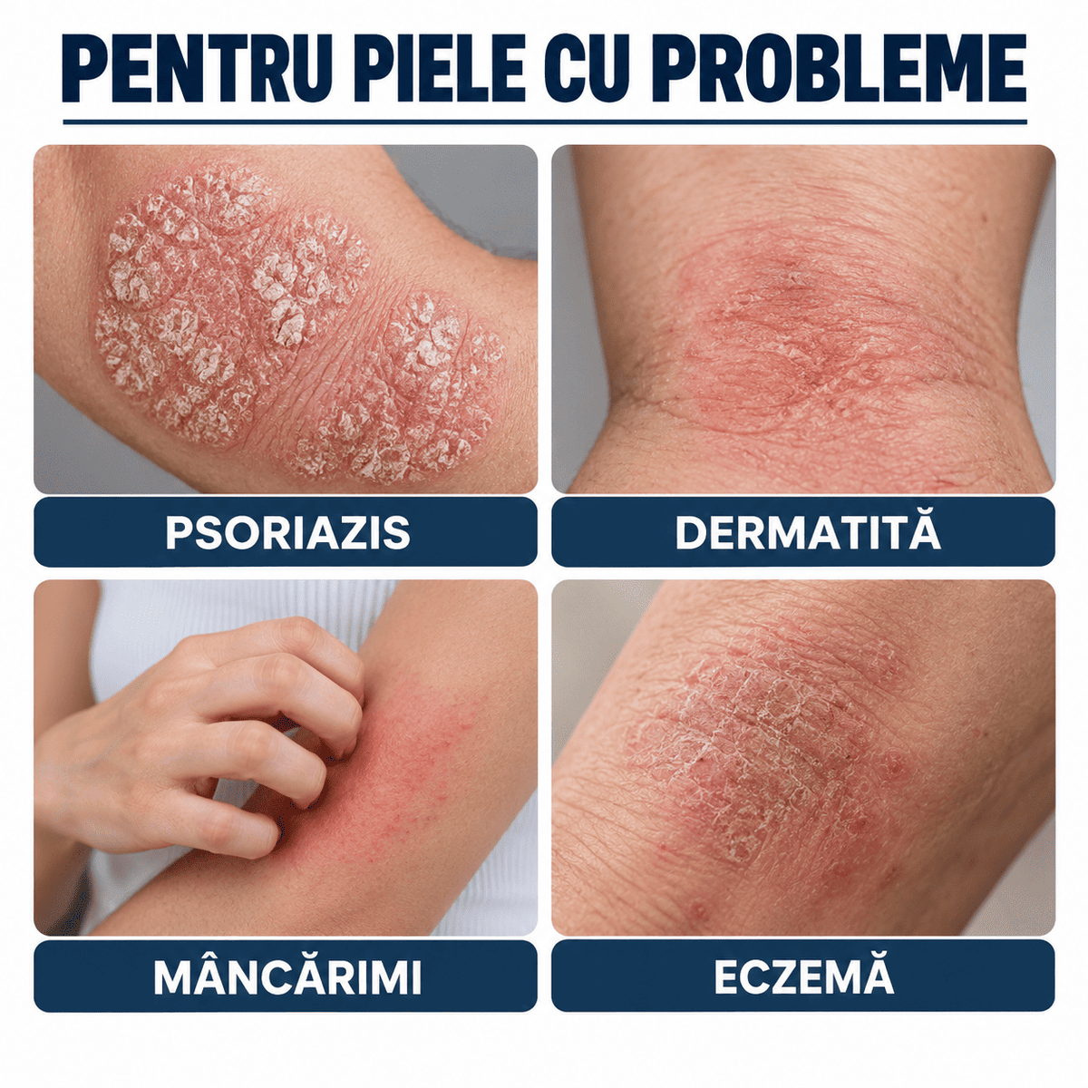 Spray Natural pentru Psoriazis și Mâncărime
