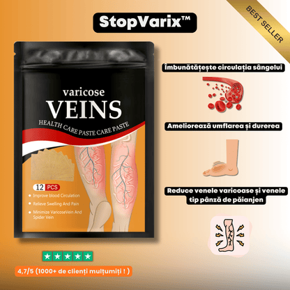 Plasturi naturali pentru varice și picioare obosite – StopVarix™