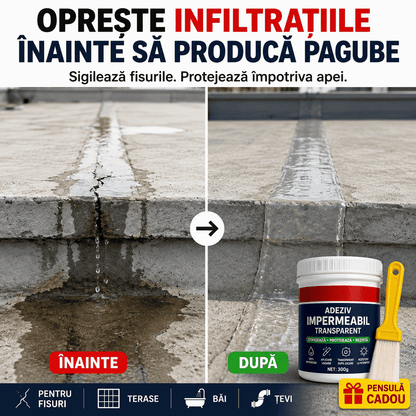 Adeziv Impermeabil Transparent – 300g