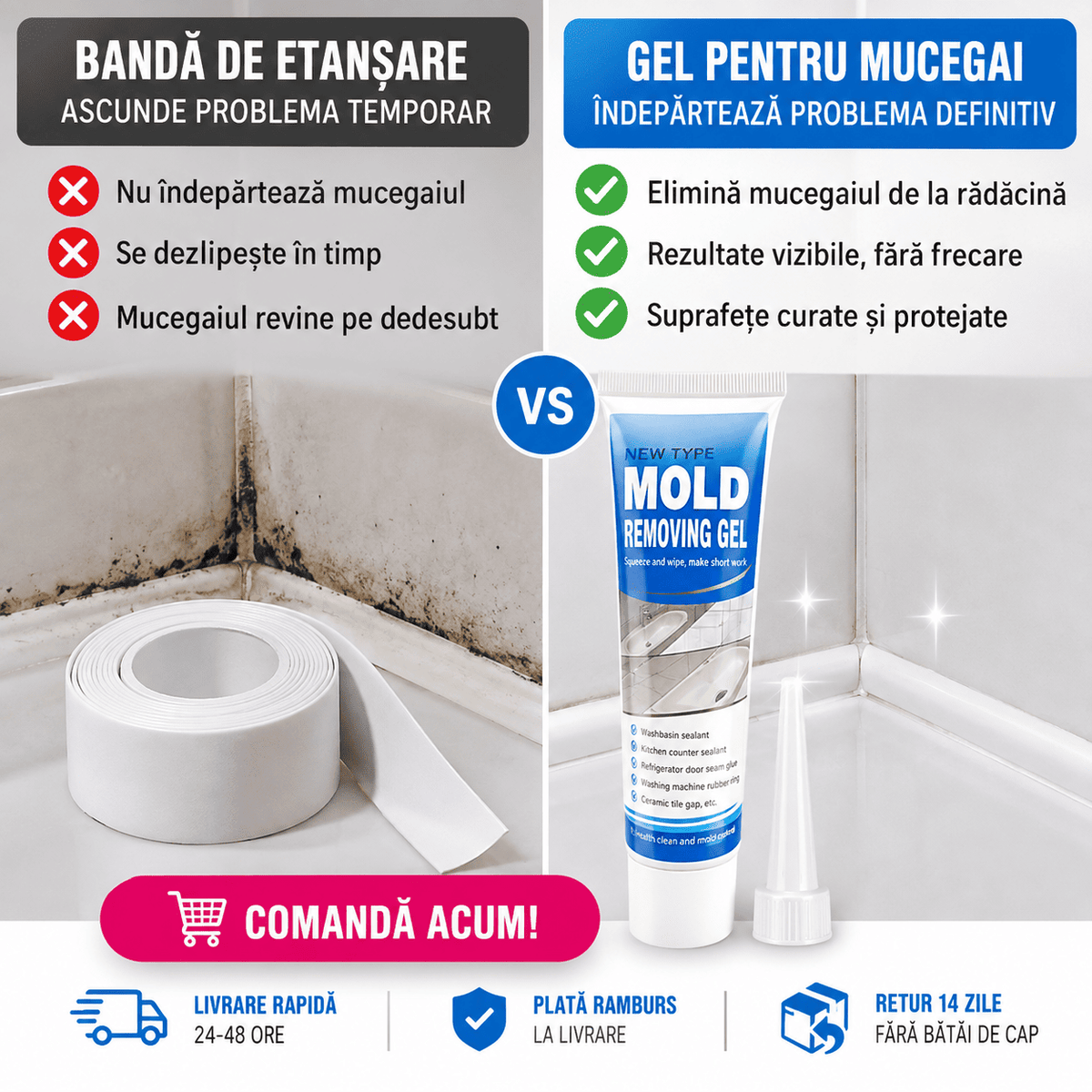 Gel pentru Îndepărtarea Mucegaiului
