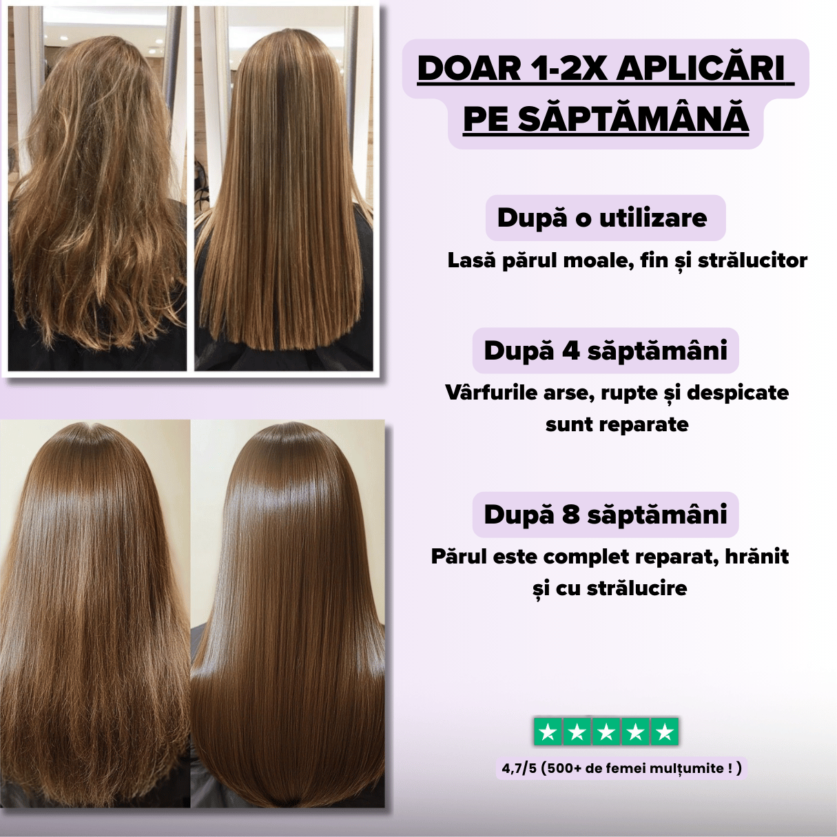 Mască reparatoare cu keratină hidrolizată - Keralia™