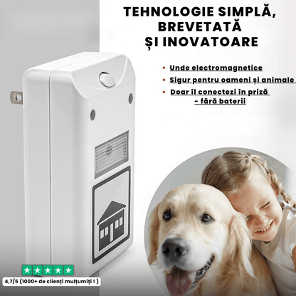 Dispozitiv cu ultrasunete anti-insecte și rozătoare