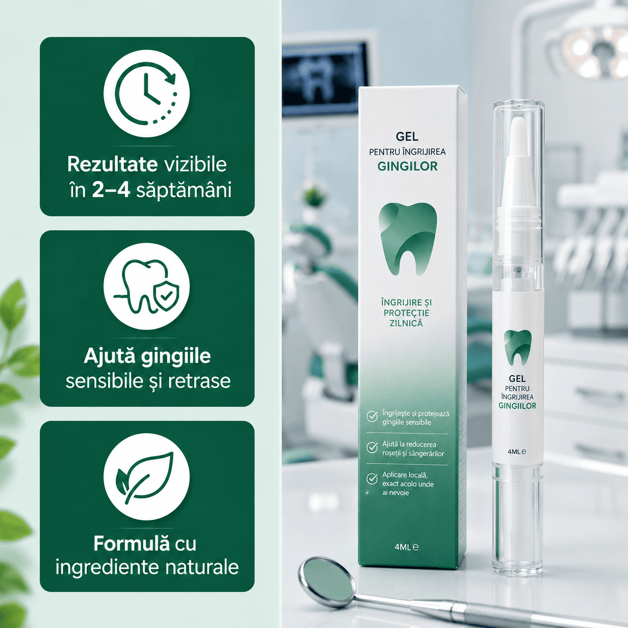 Gel pentru Îngrijirea și Revitalizarea Gingiilor
