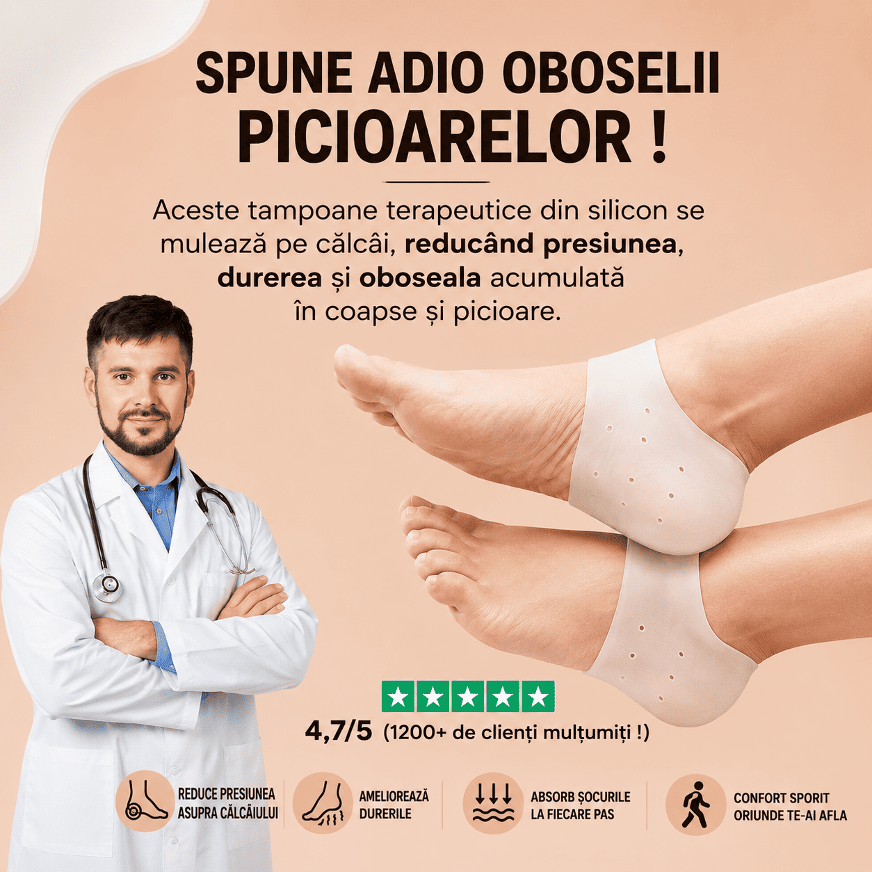 Talonete terapeutice pentru călcâie