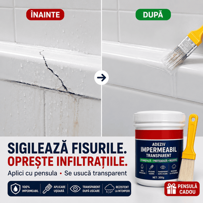 Adeziv Impermeabil Transparent – 300g