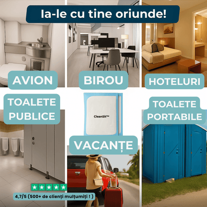 Huse igienice toaletă - CleanSit™