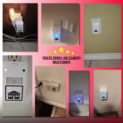 Dispozitiv cu ultrasunete anti-insecte și rozătoare