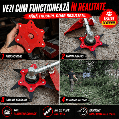 Disc Motocoasă 6 Lame din Oțel