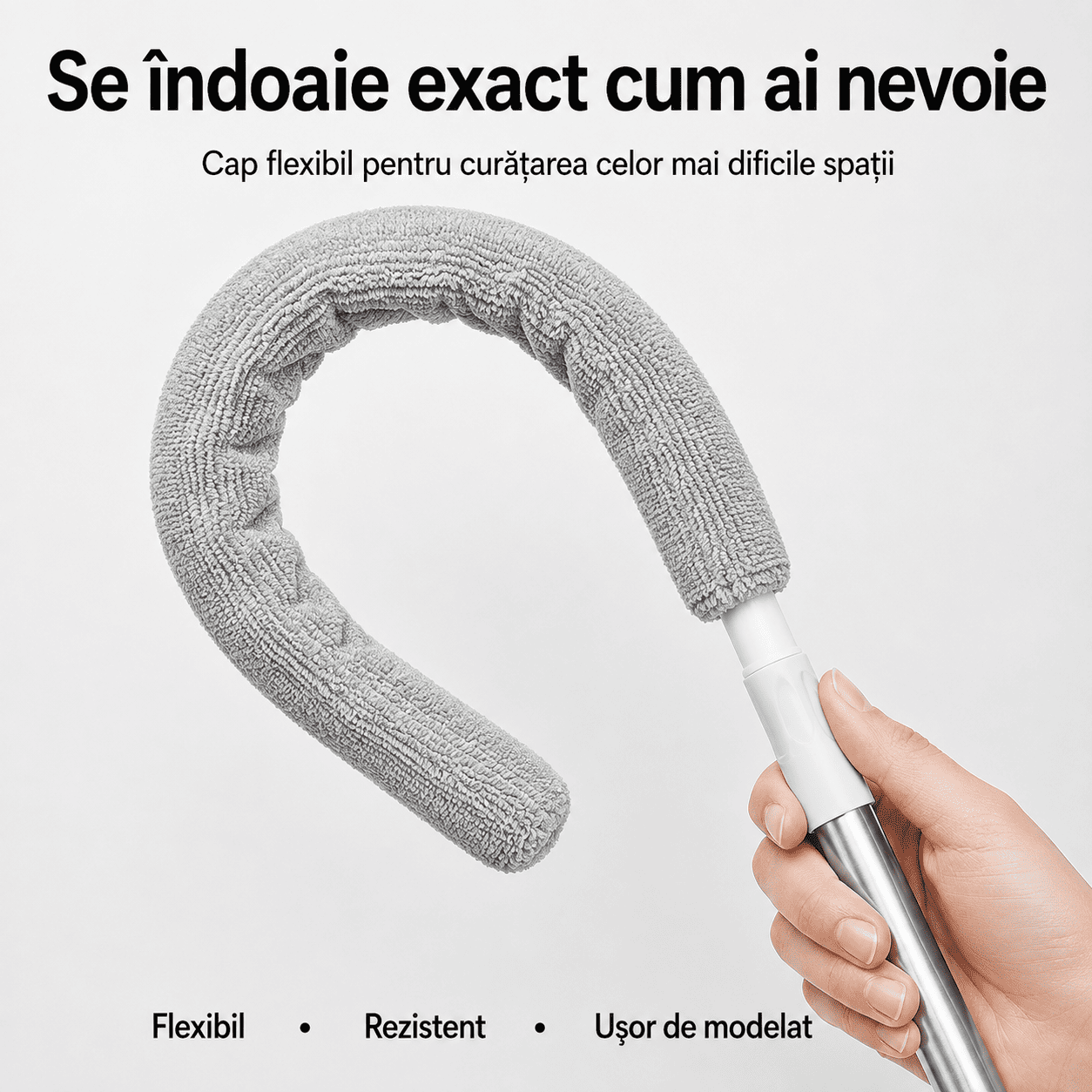Perie Telescopică pentru Curățarea Spațiilor Greu Accesibile