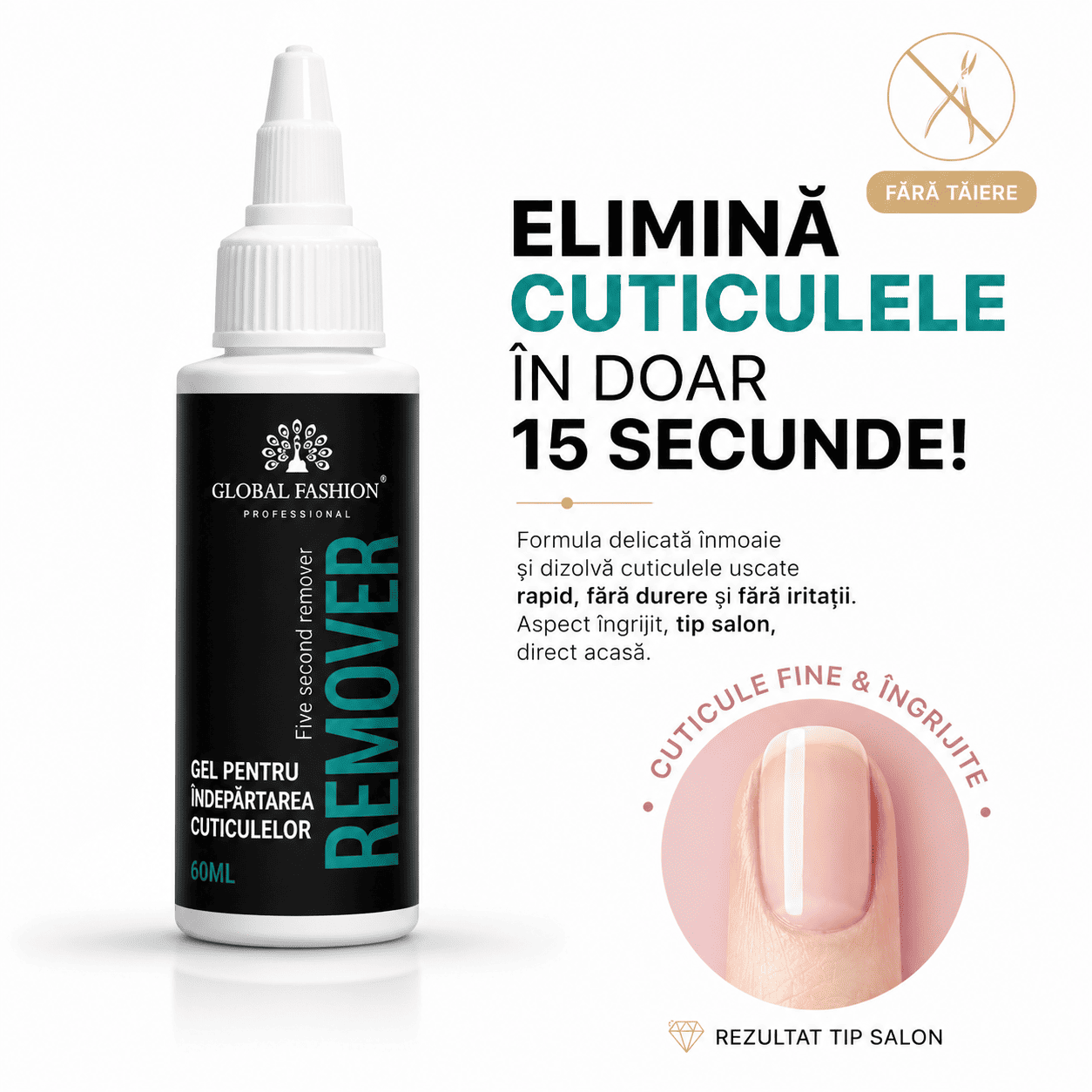 Gel Profesional Pentru Îndepărtarea Cuticulelor - 60ml