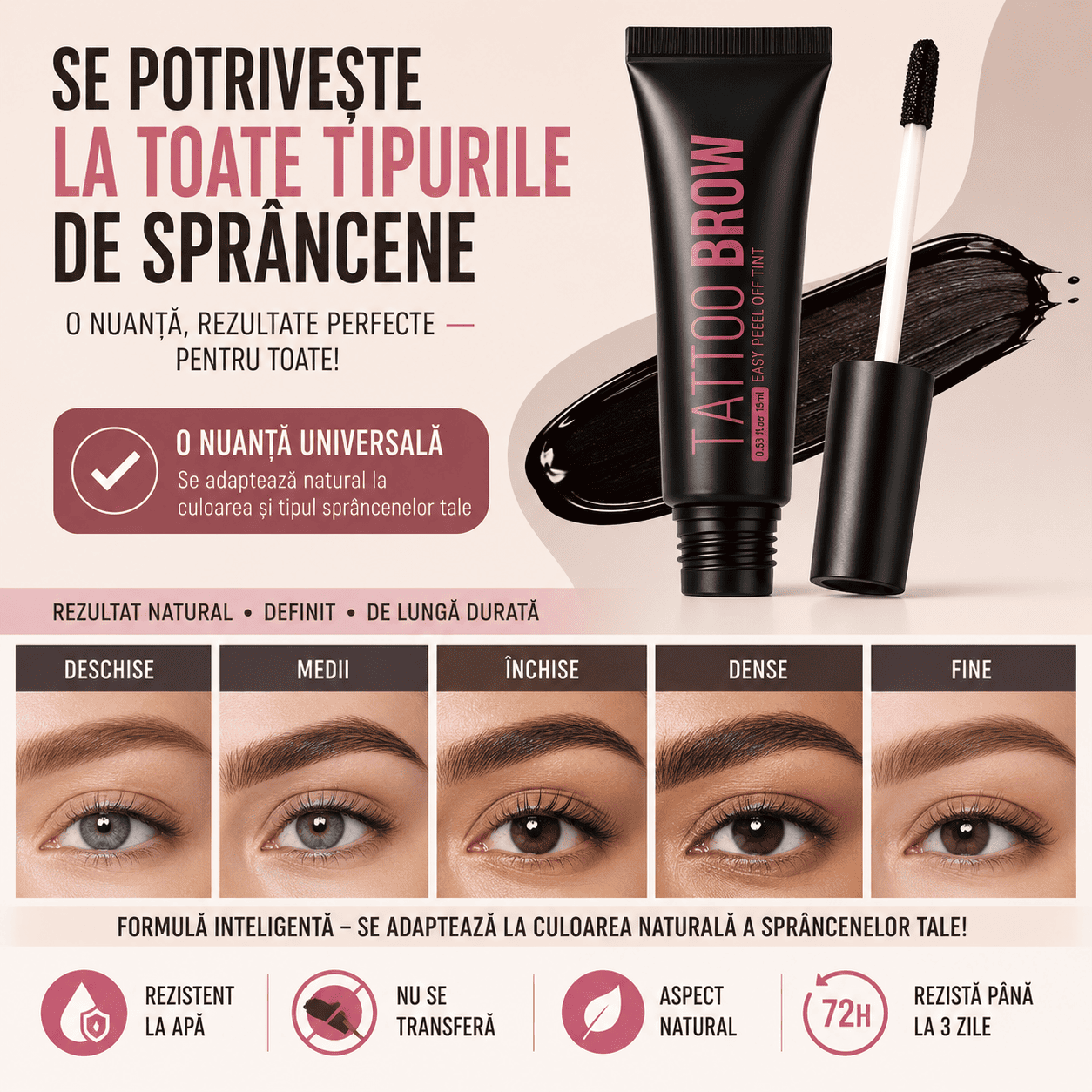 Gel pentru Conturarea Sprâncenelor cu Efect de Lungă Durată