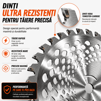 Disc Vidia 40 Dinți - 255 x 25.4 x 40T