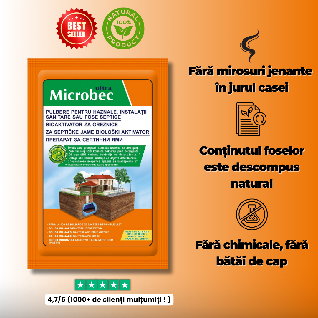 Bioactivator organic pentru fose, latrine și haznale