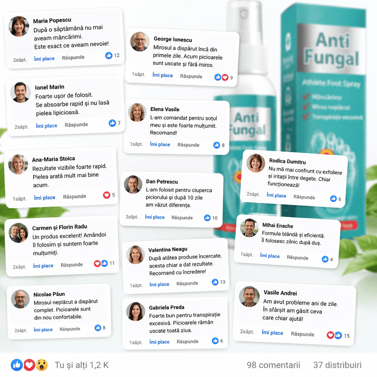 Spray pentru Mâncărimea, Mirosul și Disconfortul Picioarelor