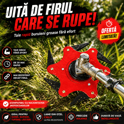 Disc Motocoasă 6 Lame din Oțel