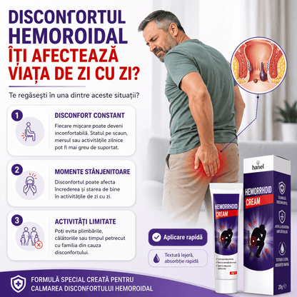 Cremă Calmantă pentru Hemoroizi cu Extracte Naturale