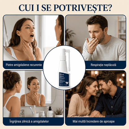 Spray pentru Îndepărtarea Pietrelor Amigdaliene