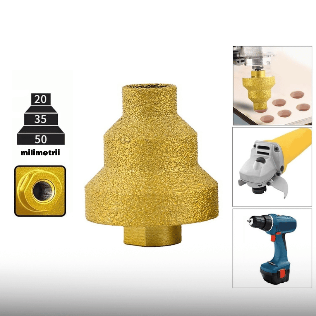 Burghiu treptat cu diamant M14 - ChamferX™