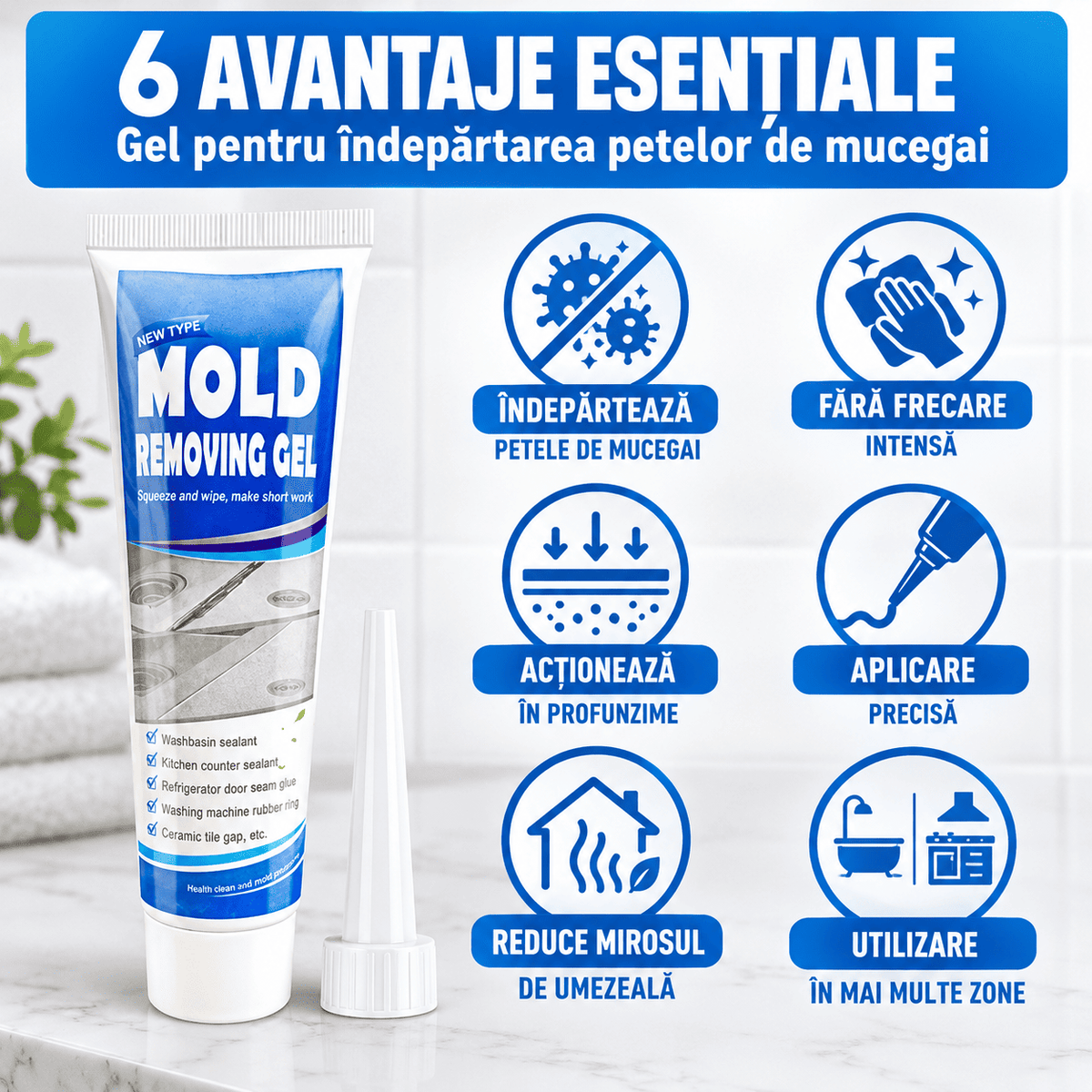 Gel pentru Îndepărtarea Mucegaiului