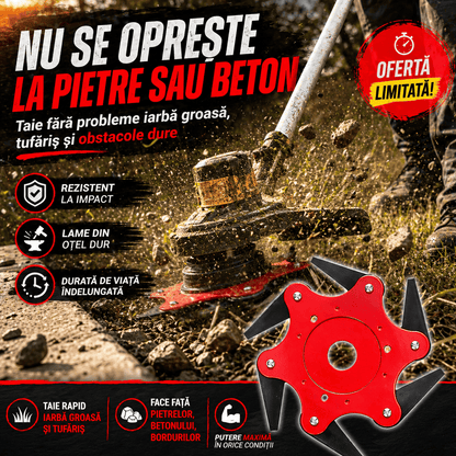 Disc Motocoasă 6 Lame din Oțel