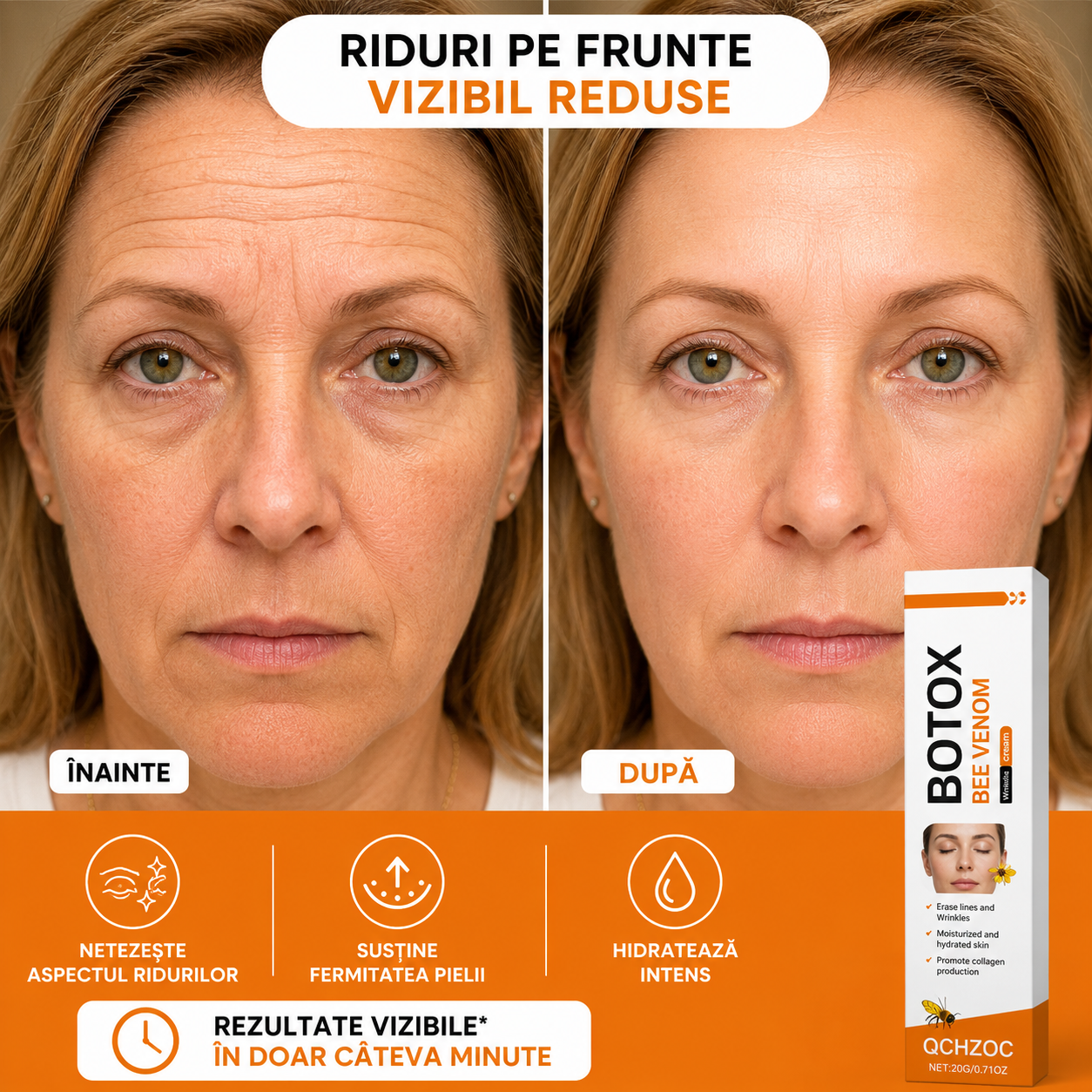Cremă pentru Cearcăne și Riduri cu Efect Instant