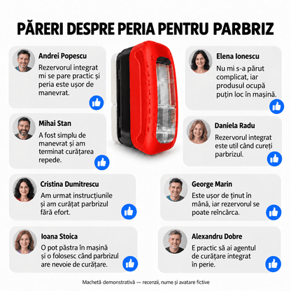 Perie curățare parbriz instant - ParbrizPro™