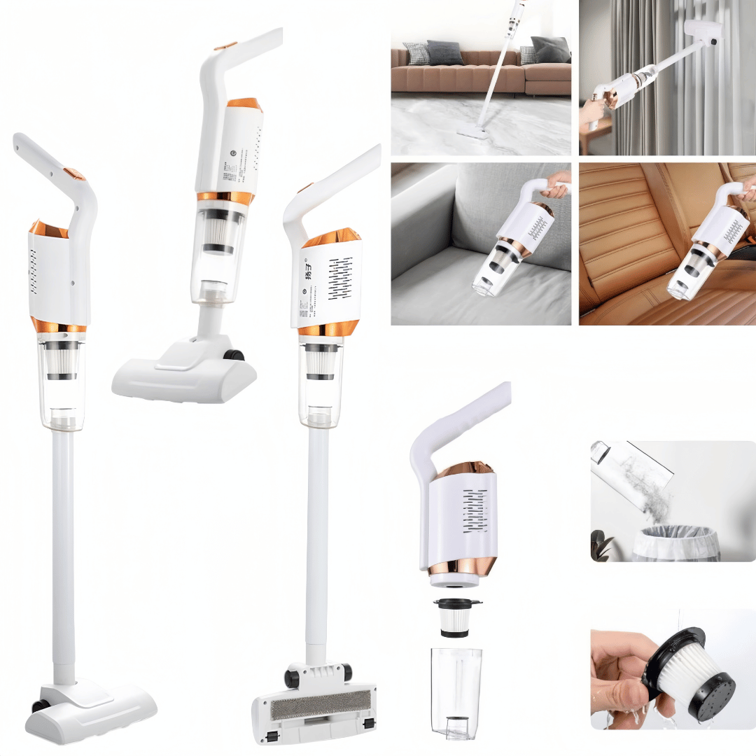 Aspirator vertical 3 în 1 fără fir cu 3 capete