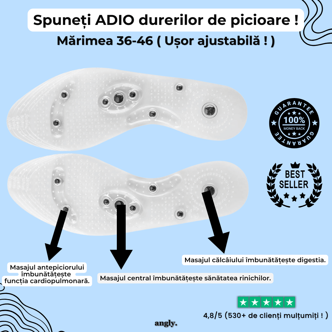 Branțuri de reflexoterapie magnetice - TheraSole™