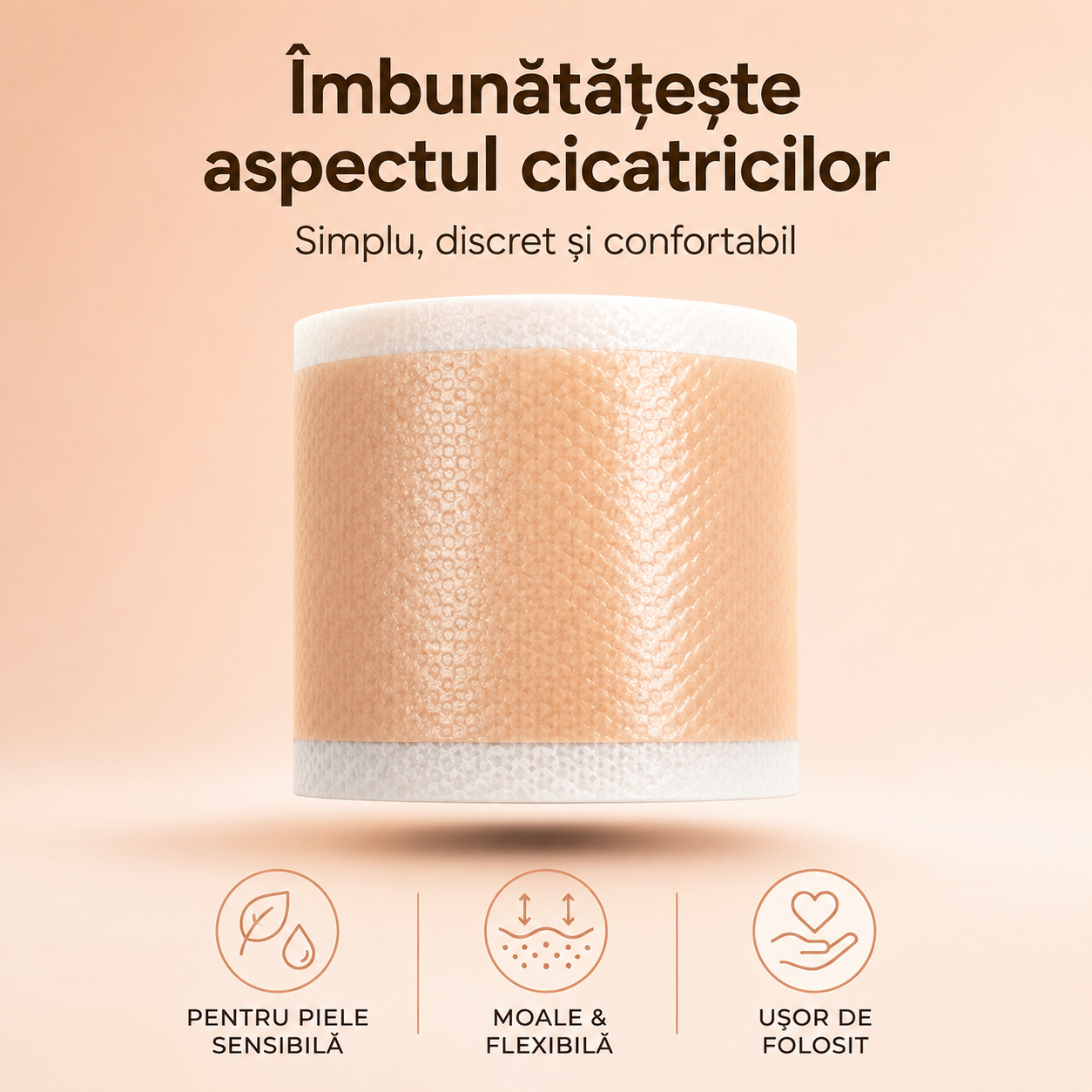 Bandă din silicon medical – 150 cm
