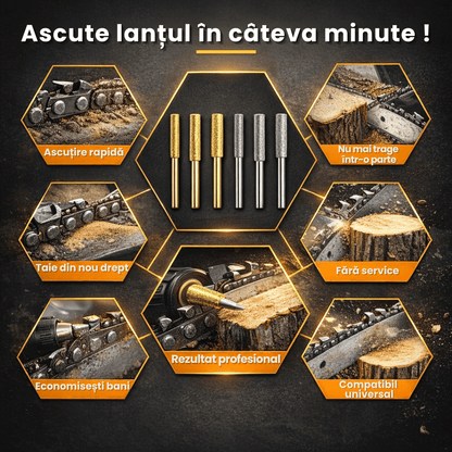 Set 9 Capete pentru Ascuțit Drujba